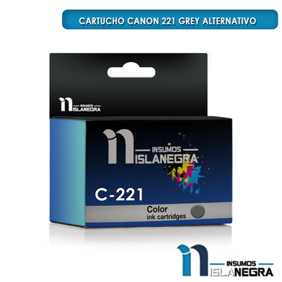 CARTUCHO CANON 221 GREY ALTERNATIVO