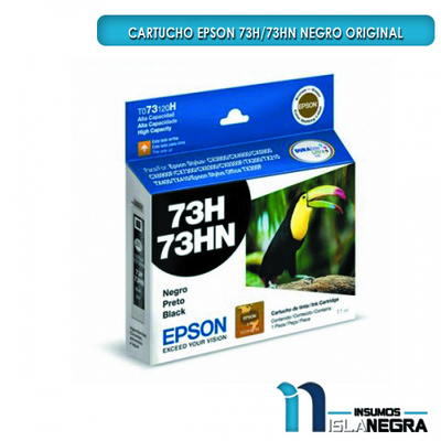 CARTUCHO EPSON 73 H/HN NEGRO ORIGINAL