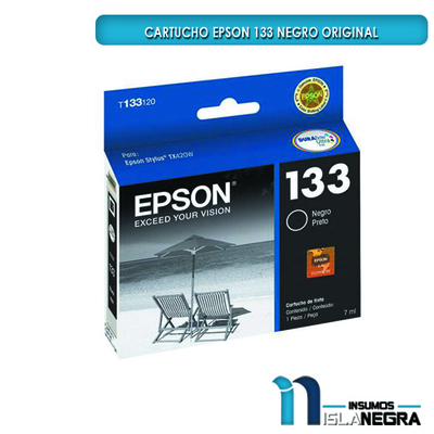 CARTUCHO EPSON 133 NEGRO ORIGINAL