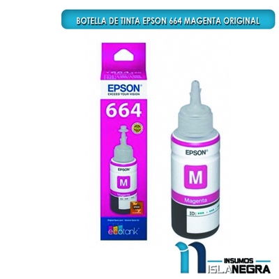 BOTELLA DE TINTA EPSON 664 MAGENTA ORIGINAL