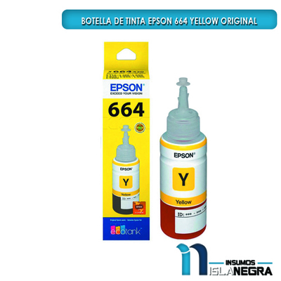 BOTELLA DE TINTA EPSON 664 YELLOW ORIGINAL