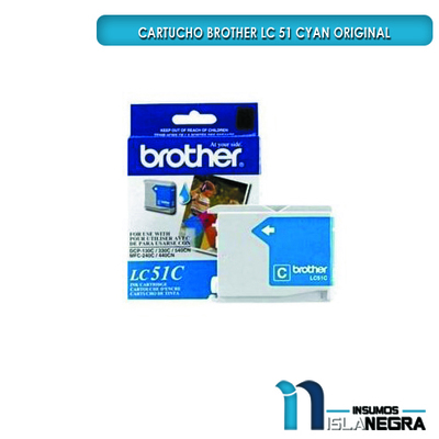 CARTUCHO BROTHER 51 CYAN ORIGINAL