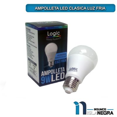 AMPOLLETA LED CLASICA LUZ FRIA