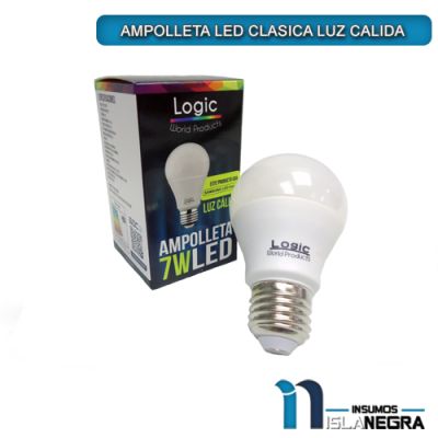 AMPOLLETA LED CLASICA LUZ CALIDA