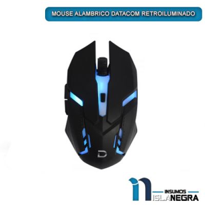 MOUSE ALAMBRICO DATACOM RETROILUMINADO