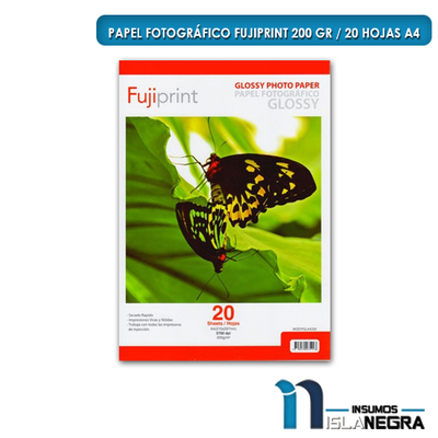 PAPEL FOTOGRAFICO GLOSSY 200GR. (20U) PGLA4200