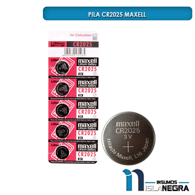 PILA CR2025 MAXELL 1 UNIDAD