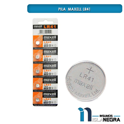 PILA LR41 MAXELL 1 UNIDAD