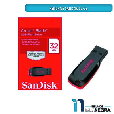 PENDRIVE SANDISK 32GB NEGRO