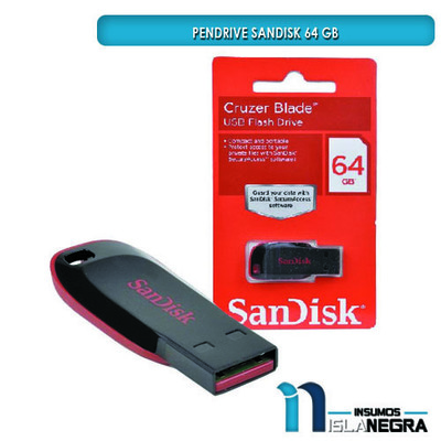 PENDRIVE SANDISK 64GB NEGRO