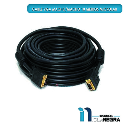CABLE VGA MACHO/MACHO MICROLAB 10M