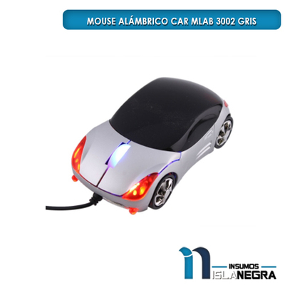 MOUSE ALAMBRICO CAR DESING MLAB 3002 GRIS
