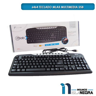 TECLADO ALAMBRICO MICROLAB 6464
