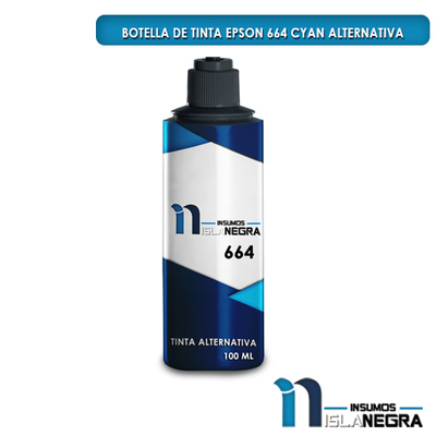 BOTELLA DE TINTA EPSON 664 CYAN ALTERNATIVA