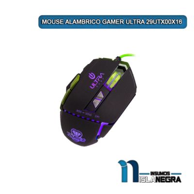 MOUSE ALAMBRICO GAMER ULTRA 29UTX00X16