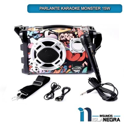 PARLANTE KARAOKE MONSTER 15W