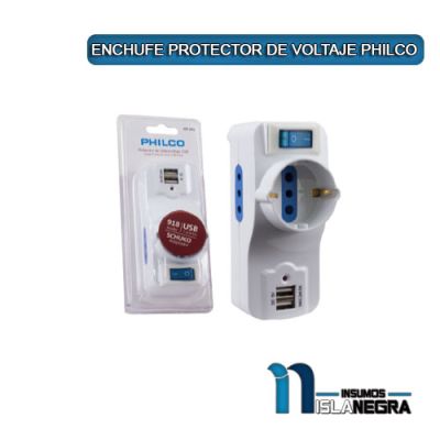 ENCHUFE PROTECTOR DE VOLTAJE PHILCO