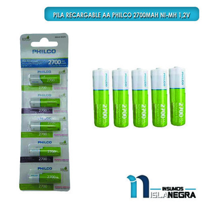 PILA AA RECARGABLE PHILCO 1 UNIDAD