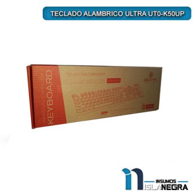 TECLADO ALAMBRICO ULTRA UT0-K50UP