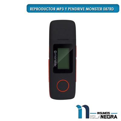 REPRODUCTOR MP3 Y PENDRIVE MONSTER 087BL