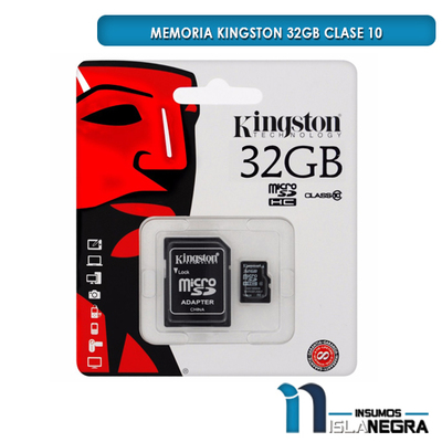 MEMORIA KINGSTON 32GB CLASE 10