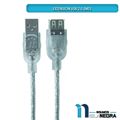 EXTENSION USB 2.0 MANHATTAN 3M