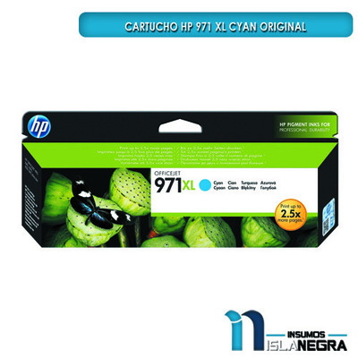 CARTUCHO HP 971 XL CYAN ORIGINAL