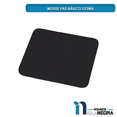 MOUSE PAD NEGRO GOMA