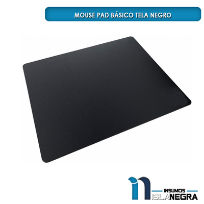 MOUSE PAD BASICO TELA NEGRO