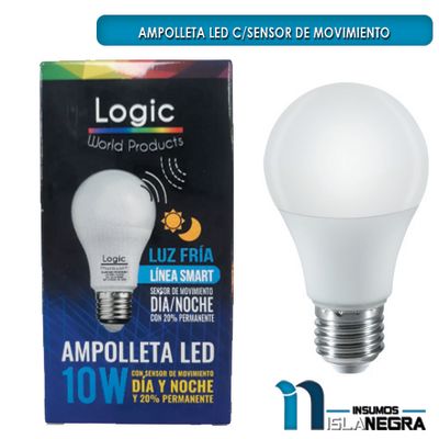 AMPOLLETA LED 10W C/SENSOR DE MOVIMIENTO