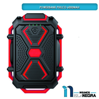 CARGADOR PORTATIL POWER BANK PHILCO 6000mAh
