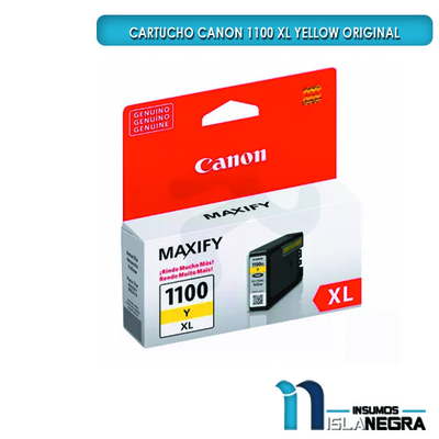 CARTUCHO CANON 1100 XL AMARILLO ORIGINAL
