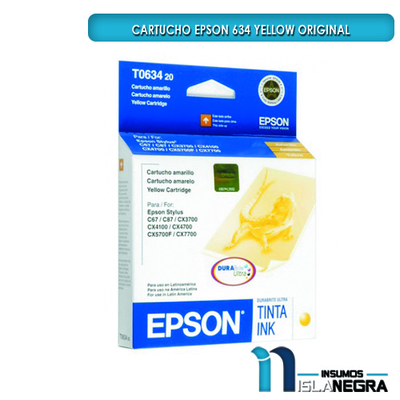 CARTUCHO EPSON 634 YELLOW ORIGINAL