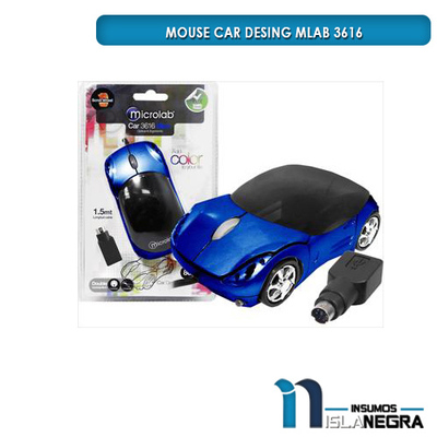 MOUSE ALAMBRICO MLAB 3616 AZUL