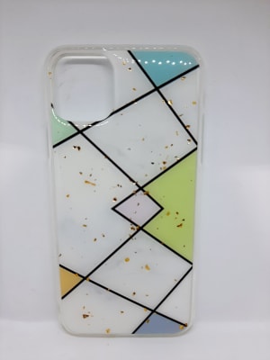iPhone 11 Pro Max Triángulos blanca iPhone 11 Pro Max Triángulos blanca