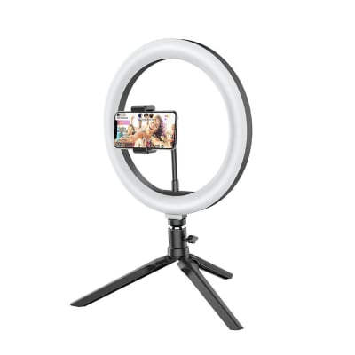 Ring light 26 cmts con trípode de escritorio Ring light 26 cmts con trípode de escritorio