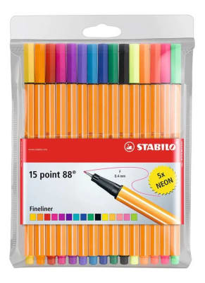 Stabilo point 88 set 15 colores Stabilo point 88 set 15 colores
