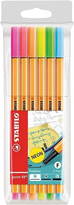 Stabilo point 88 set 6 colores Stabilo point 88 set 6 colores