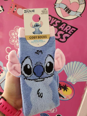 Calcetines USA Stitch peludo Calcetines USA Stitch peludo