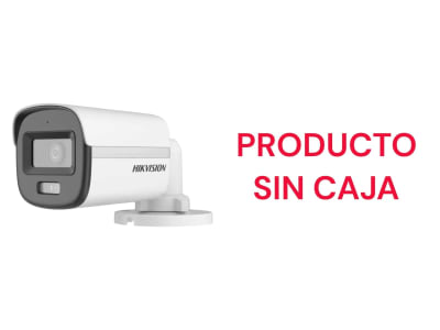 CAMARA BULLET FULL HD 2MP HYBRIDA COLORVU LENTE 2.8MM IR 20 METROS C/AUDIO IP67 DS-2CE10DF0T-LPFS OPENBOX