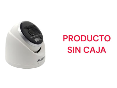 CAMARA DOMO 5MP 3K 2960 X 1655 COLORVU C/AUDIO LENTE 2.8MM IR20METROS TVI/CVI IP67 DS-2CE70KF0T-LMFS OPENBOX