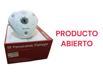 CAMARA IP DOMO FISHEYE 12MP 360 IR15 IP66 DS-2CD63C5G0-IVS OPENBOX1