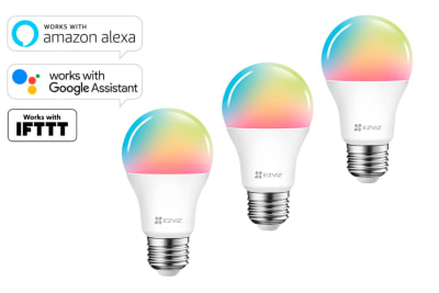 PACK DE 03 AMPOLLETA LED WIFI 2.4GHZ MULTICOLORES REGULABLE 220V-240V 8WATT LB1