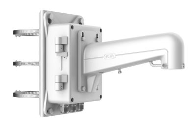 SOPORTE VERTICAL CON CAJA A POSTE COLOR BLANCO DS-1602ZJ-BOX-POLE