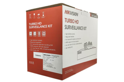 KIT VIDEO GRABADOR 4 CANALES COLORVU + 4 CAMARAS + FUENTES + CABLES BNC 18METROS + DISCO 1TB