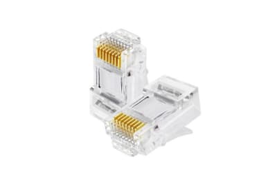 KIT 10 UNIDADES CONECTOR RJ45 PARA CABLE UTP UNIFILAR CATEGORIA5 RJU-1U
