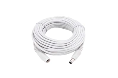 CABLE DE EXTENSION DE 20METROS DE ALIMENTACIÓN COLOR BLANCO DC