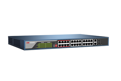 SWITCH POE 24 BOCAS + 2G ADMINISTRABLE 370 WATT HASTA 250 METROS DS-3E1326P-E SWITCH POE 24 BOCAS + 2G ADMINISTRABLE 370 WATT HASTA 250 METROS DS-3E1326P-E