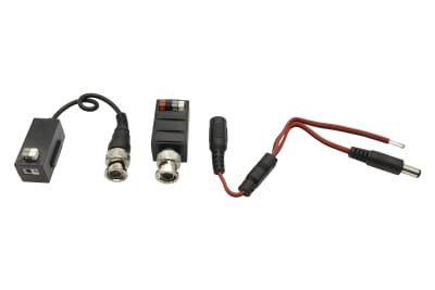 BALUN 1 CANAL ACTIVO KIT C/ALIMENATCION 12V HD TVI/CVI/AHD