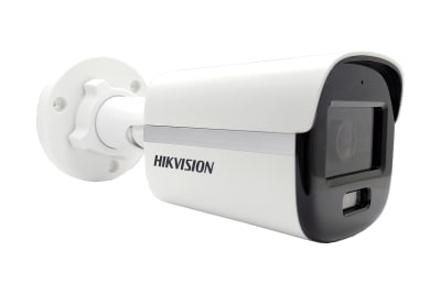 CAMARA BULLET 5MP 3K 2960 x 1665 COLORVU LENTE 2.8MM IR20METROS HD-TVI/CVI/AHD/CVBS IP67 DS-2CE10KF0T-FS
